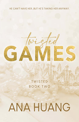 Book cover of 'Twisted Games' by Ana Huang with gold text on a textured beige background.